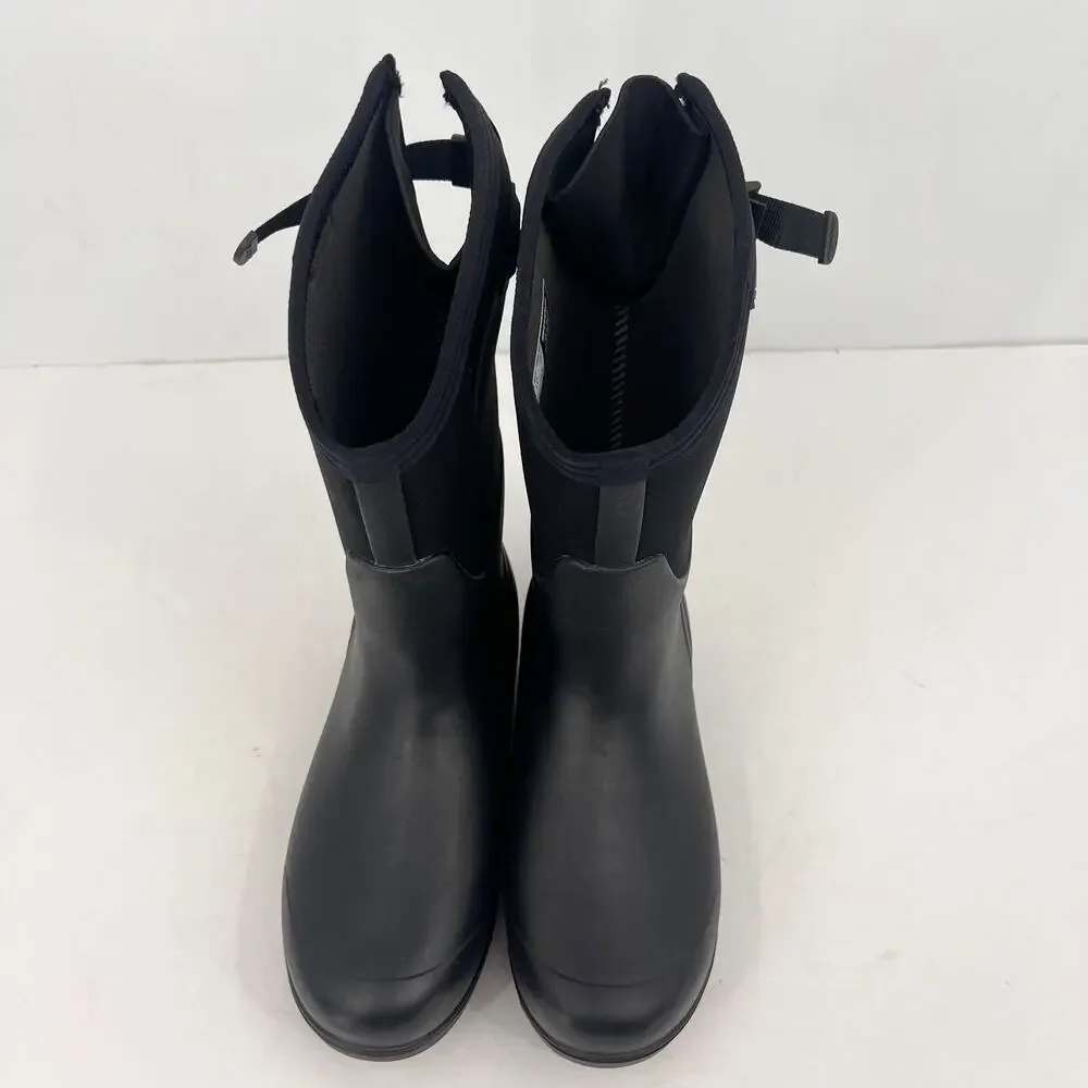 BOGS Women Neo-Classic Tall Adjustable Calf Boots Size 11 Black Waterproof NWT
